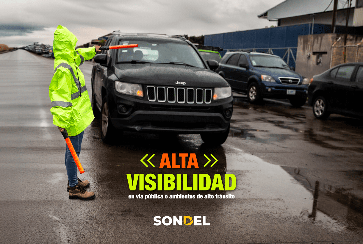 Chaleco de alta visibilidad para zonas de alto tránsito
