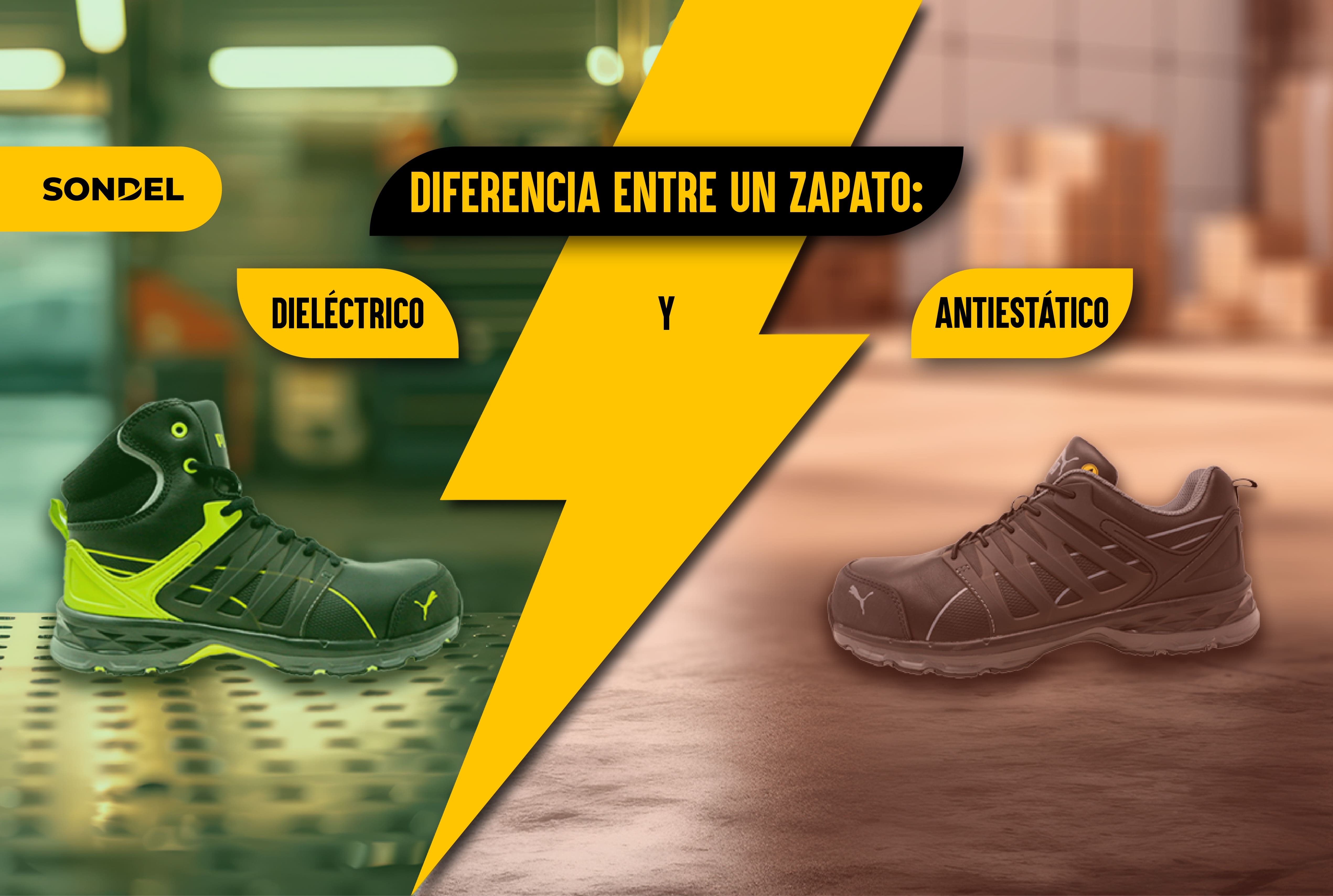 Diferencias entre zapato dieléctrico y antiestático, ¿las conoces?